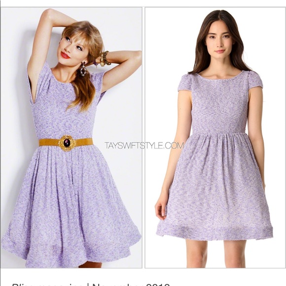 NWT Ted baker Beatrice knit a line dress purple - Picture 4 of 5